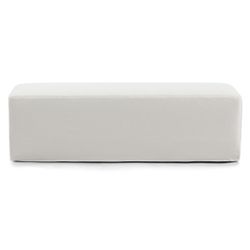 Eden Slip Cover Bench Ottoman - Off White Linen - OUTLET NSW