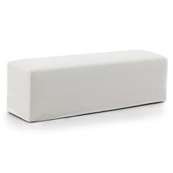 Eden Slip Cover Bench Ottoman - Off White Linen - OUTLET NSW