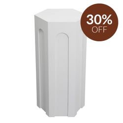 Winston Tall Side Table - White