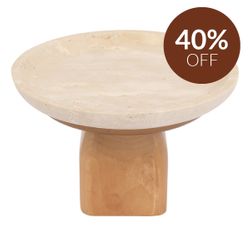 Edith Footed Bowl - Small Natural