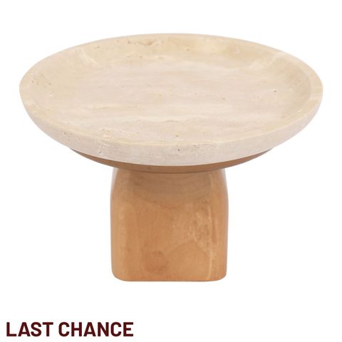 Edith Footed Bowl - Small Natural