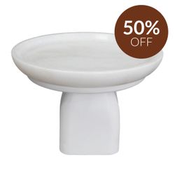 Edith Footed Bowl - Small White