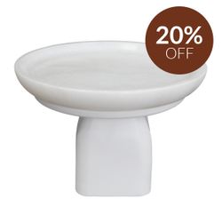 Edith Footed Bowl - Small White
