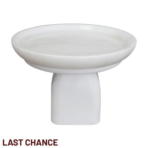 Edith Footed Bowl - Small White