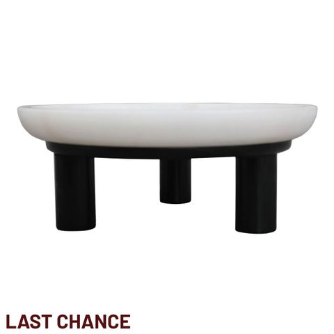 Eileen Footed Bowl - Large Black