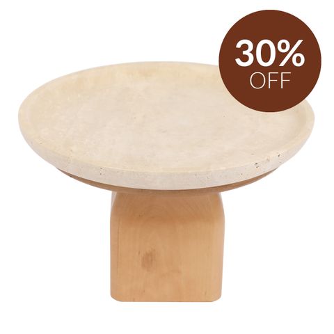 Edith Footed Bowl - Large Natural