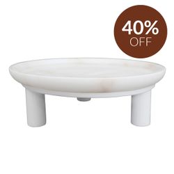 Eileen Footed Bowl - Large White