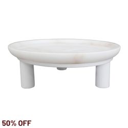 Eileen Footed Bowl - Large White