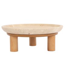 Eileen Footed Bowl - Small Natural