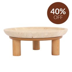 Eileen Footed Bowl - Small Natural