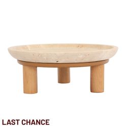 Eileen Footed Bowl - Small Natural
