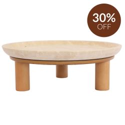 Eileen Footed Bowl - Large Natural