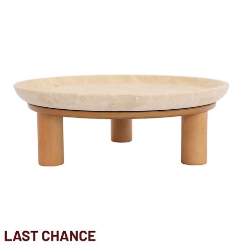 Eileen Footed Bowl - Large Natural