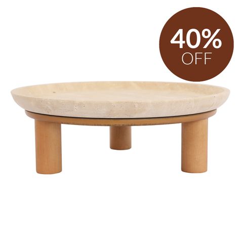 Eileen Footed Bowl - Large Natural