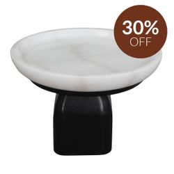 Edith Footed Bowl - Small Black