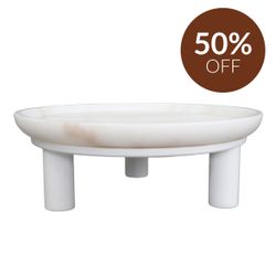 Eileen Footed Bowl - Small White
