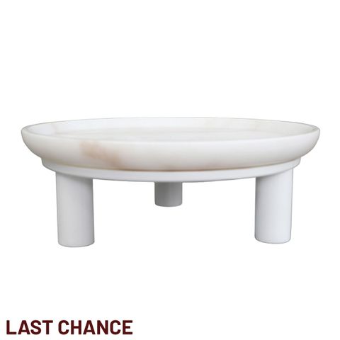 Eileen Footed Bowl - Small White