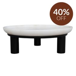 Eileen Footed Bowl - Small Black