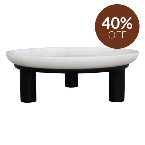 Eileen Footed Bowl - Small Black