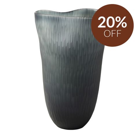Eloise Vase - Large Charcoal