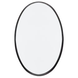 Lucille Oval Wall Mirror - Black - VIC OUTLET