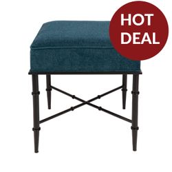 Hacienda Stool - Teal Chenille