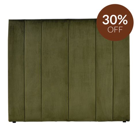 Soho Double Bedhead - Olive Velvet