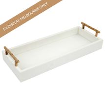 Palm Springs Rectangular Tray - Small Off White - OUTLET VIC