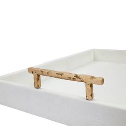 Palm Springs Rectangular Tray - Small Off White - OUTLET VIC