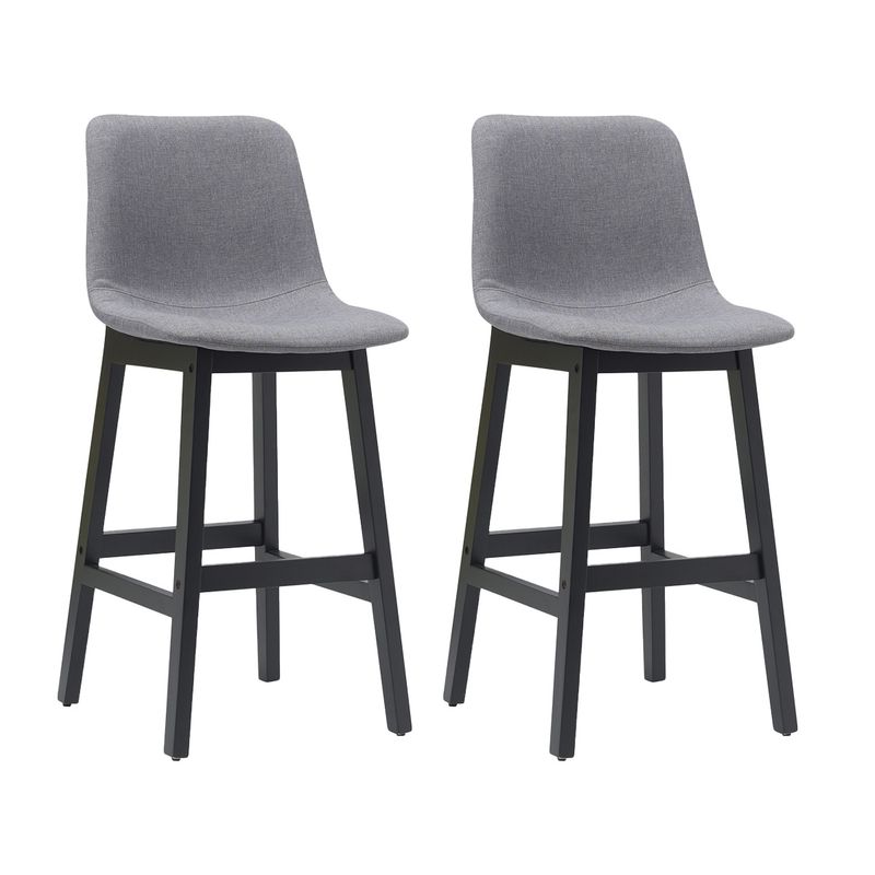 Jermaine Bar Stool Set of 2 - Stone Grey