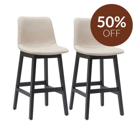 Jermaine Bar Stool Set of 2 - Sand