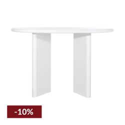 Montauk Round Dining Table - 1.2m White