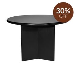 Montauk Round Dining Table - 1.2m Black