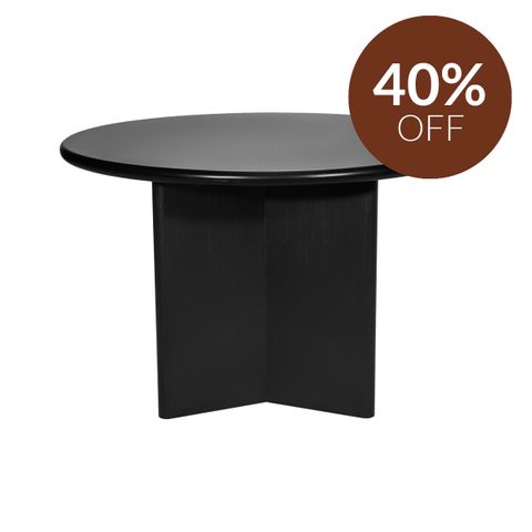 Montauk Round Dining Table - 1.2m Black