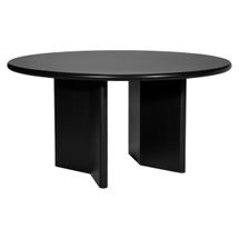 Montauk Round Dining Table - 1.5m Black