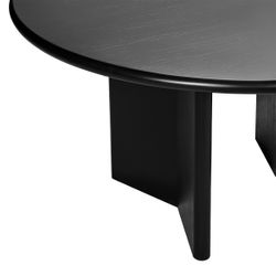 Montauk Round Dining Table - 1.5m Black