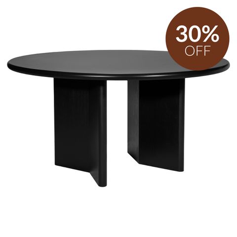 Montauk Round Dining Table - 1.5m Black