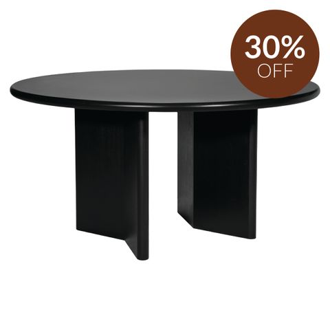 Montauk Round Dining Table - 1.5m Black