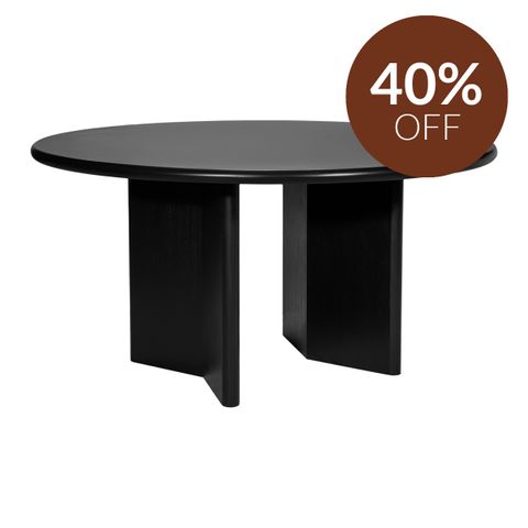 Montauk Round Dining Table - 1.5m Black