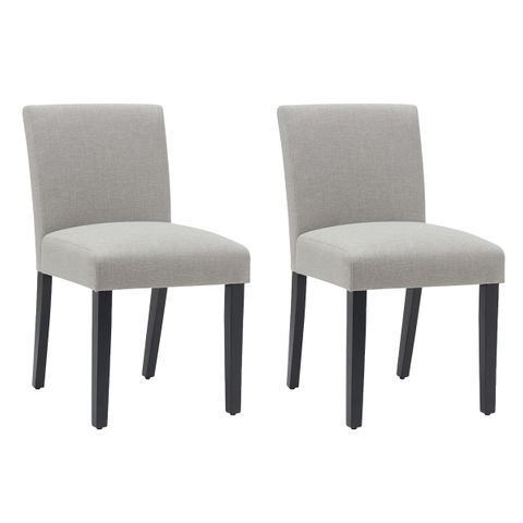 Christie Dining Chair Set of 2 - Taupe - OUTLET NSW