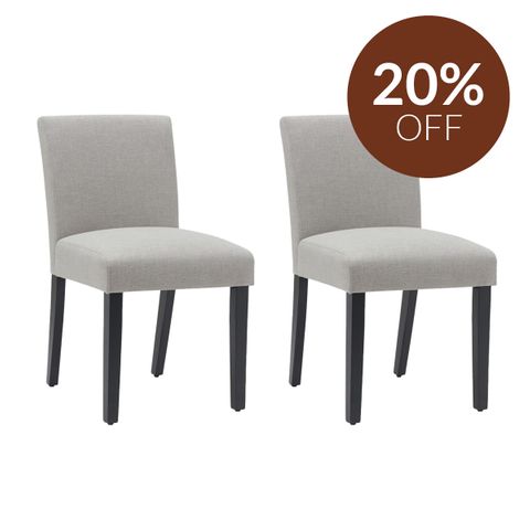 Christie Dining Chair Set of 2 - Taupe