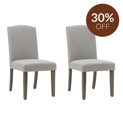 Lethbridge Dining Chair Set of 2 - Taupe