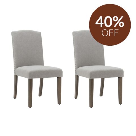 Lethbridge Dining Chair Set of 2 - Taupe