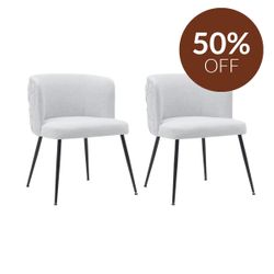 Whitney Dining Chair Set of 2 - Dusk Grey
