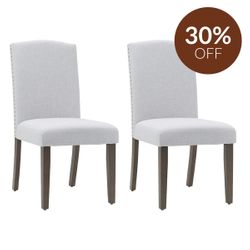 Lethbridge Dining Chair Set of 2 - Dusk Grey