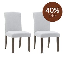 Lethbridge Dining Chair Set of 2 - Dusk Grey