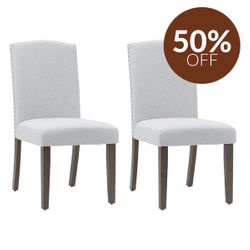 Lethbridge Dining Chair Set of 2 - Dusk Grey