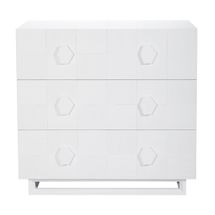 Alton 3 Drawer Chest -  White