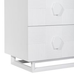 Alton 3 Drawer Chest -  White