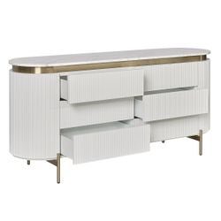 Demarco 6 Drawer Chest - White